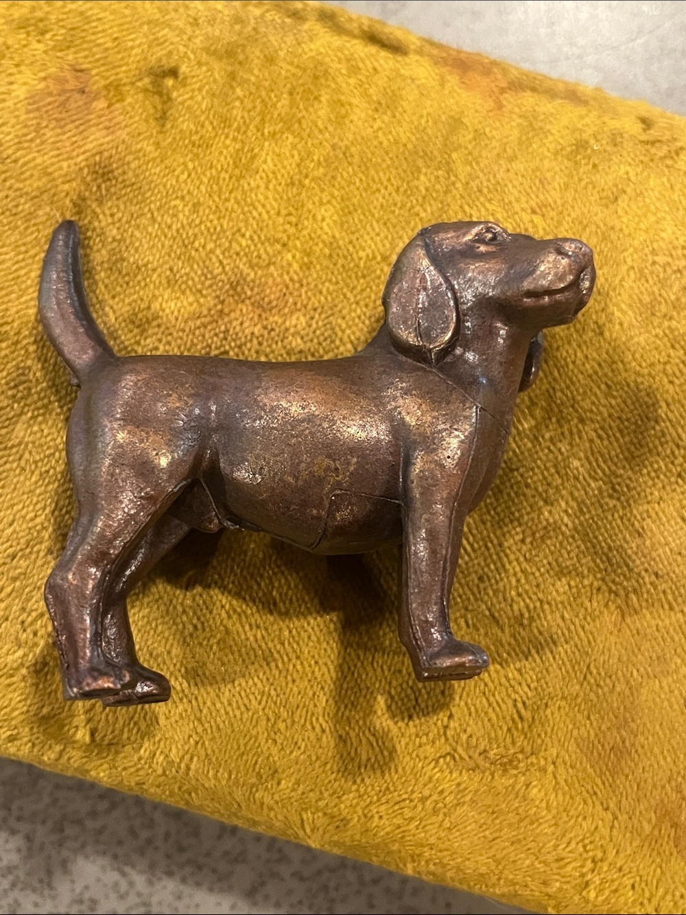 Vintage Metal Dog Figurine
